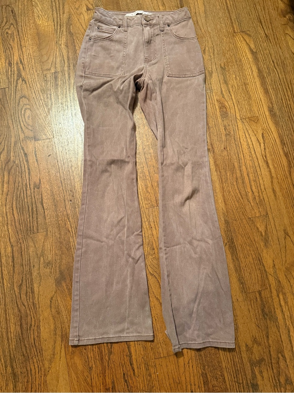Tinseltown Flared Jeans in Dusty Mauve
